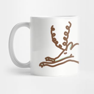 Sleepy Kudu Doodle Mug